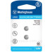 Лужна батарея Westinghouse LR60-BP2(AG1-BP2) Alkaline таблетка LR60 2шт у блістері