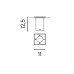 Вуличний світильник Azzardo AZ3326 Hyde Square GU10 1x35W IP54 хром