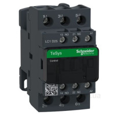 Контактор Schneider Electric LC1D25B7 TeSys Deca 3Р 25A НВ+НЗ 24В обмежувач