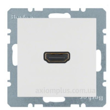 Розетка HDMI, полярна білизна матова Berker S.1/B.3/B.7
