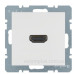 Розетка HDMI, полярна білизна матова Berker S.1/B.3/B.7