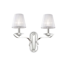 Бра, настінний світильник Ideal Lux 59211 Pegaso E14 2x28W IP20 хром