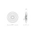 Бра, настінний світильник Azzardo AZ6580 Ripple LED 1x21W 2700K 108Lm IP20 коричневий