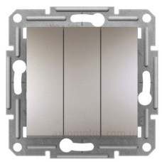 Триклавішний вимикач Schneider Electric Asfora EPH2100169 (бронза)