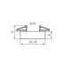 Точковий світильник Kanlux 28780 Mini Gord GU10/GU5.3 1x10W IP20 білий