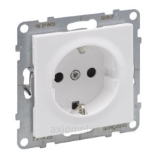 Розетка 2К+З 16А/250В зі шторками гвинтові клеми Legrand SUNO (білий) 721125