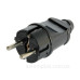 Пряма вилка E.Next e.plug.straight.004.16 16А із заземленням чорна (s9100003)