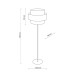 Торшер TK Lighting 5894 Calisto E27 1x15W IP20 білий