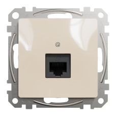 Розетка Schneider Sedna Design бежева комп'ютерна RJ45 Cat. 5e UTP ( SDD112451 )