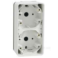 Накладний вертикальний блок підрозетників Schneider Electric MUR39912 IP55 (білий)