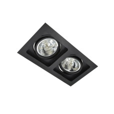 Точковий світильник Azzardo AZ2809 Sisto GU10 2x40W IP20 чорний