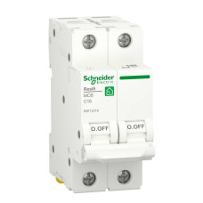 Автоматичний вимикач Schneider 6кА C 2p 16А Resi9 ( R9F12216 )