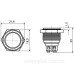 Металева кнопка Аско-Укрем TY 16-211A Scr 1NO (A0140010084)