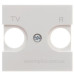 TV+R накладка ABB Zenit N2250.8 BL 2М (біла) TV+R накладка ABB Zenit N2250.8 BL 2М (біла)