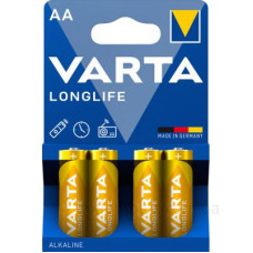 Батарейка лужна Varta Longlife AA (блістер 4шт) Батарейка лужна Varta Longlife AA (блістер 4шт)