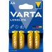 Батарейка лужна Varta Longlife AA (блістер 4шт) Батарейка лужна Varta Longlife AA (блістер 4шт)