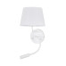 Бра, настінний світильник TK Lighting 10080 Maja E27+G9 1+1x15W+8W IP20 білий
