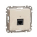 Комп'ютерна розетка Schneider Electric Sedna Design & Elements RJ45 кат. 5е UTP бежева SDD112451