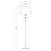 Торшер Edlin PL2416-1F Vanessa E27 1x12W IP20 золотий 32205344