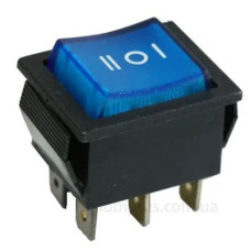 Перекидний перемикач TNSy KCD2-203N BL/B з підсвічуванням синій (TNSy5500794)