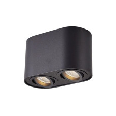 Точковий світильник Zuma Line ACGU10-191-N Rondoc GU10 2x50W IP20 чорний (5905316608207) Точковий світильник Zuma Line ACGU10-191-N Rondoc GU10 2x50W IP20 чорний (5905316608207)