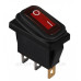 Перемикач Аско-Укрем KCD3-101NW R/B (0-I) IP54 з підсвічуванням червоний (A0140040036)
