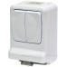 Розетка із вимикачем ETI PRV-2 2Р+РЕ IP 44 10/16A 250В