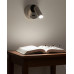 Бра, настінний світильник Ideal Lux 260631 Bean LED 1x3W 3000K 200Lm IP20 нікелевий