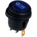 Перемикач Аско-Укрем KCD1-5-101NW BL/B (0-I) IP65 з підсвічуванням круглий синій (A0140040076)