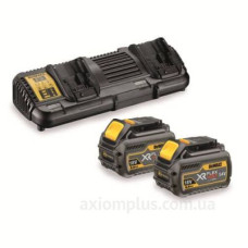Комплект із зарядного пристрою та акумуляторів DeWALT DCB132T2 4А 18В/54В для електроінструментів (2шт) Комплект із зарядного пристрою та акумуляторів DeWALT DCB132T2 4А 18В/54В для електроінструментів (2шт)