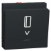 Картковий вимикач Schneider Electric NU328354 з підсвічуванням 10А 2М (антрацит)
