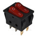Перемикач TNSy KCD2-5-2101N R+R/B з підсвічуванням червоний (TNSy5500797)