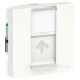 Одинарна комп'ютерна розетка Schneider Electric NU341318 RJ45 cat.5e STP із полем для напису 2М (біла)