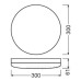 Вологозахищений світильник Osram SF Compact IK10 300 IP65 WT 24Вт 4000К (4058075062221)
