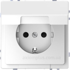 Розетка Schneider Electric D-Life MTN2310-6035 з з/к та кришкою білий лотос