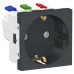 Розетка Schneider Electric NU305754 (затискний контакт) 16А (антрацит)