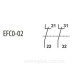 Блок-контакт ETI 004641522 EFC0-02 (2NC)