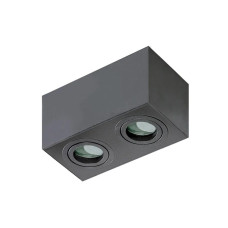 Точковий світильник Azzardo AZ2879 Brant Square GU10 2x50W IP44 чорний