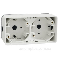Накладний горизонтальний блок підрозетників Schneider Electric MUR39914 IP55 (білий)