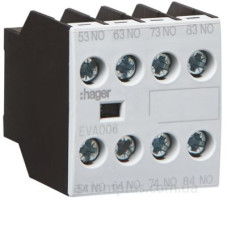 Додатковий контакт Hager EVA006 4НВ для EV007…EV038 EVN022…EVN045 EVL014…EVL027