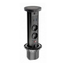 Розетка в стільницю GTV Camino 2-на з/з 2xUSB WC 10W ( AE-BPW2SACM-20 )