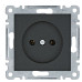 Розетка Hager WL1013 Lumina 16А/230В без з/к (чорна)
