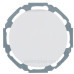 Розетка Berker 47442089 serie 1930 | R.classic із заземленням та з кришкою (полярна білизна)