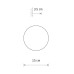 Бра, настінний світильник Nowodvorski 11288 Ring Timber LED S 1x7W 3000K 60Lm IP20 коричневий