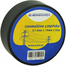 Ізоляційна стрічка Аско-Укрем 0,13x19мм/10м чорна (A0150020037) Ізоляційна стрічка Аско-Укрем 0,13x19мм/10м чорна (A0150020037)