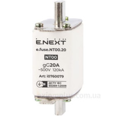 Плавкий запобіжник E.Next e.fuse.NT00.20 габарит 00 20А (i0760079) Плавкий запобіжник E.Next e.fuse.NT00.20 габарит 00 20А (i0760079)