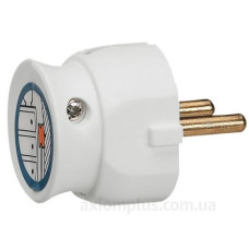 Біла штепсельна вилка Legrand 2К 16А