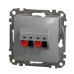 Аудіорозетка Schneider Electric Sedna Design & Elements алюміній SDD113411 Аудіорозетка Schneider Electric Sedna Design & Elements алюміній SDD113411