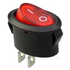 Перемикач TNSy KCD1-9-101 R/B овальний червоний (TNSy5500757)