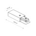 Токоввід Nowodvorski 9463 Profile Power End Cap IP20 чорний